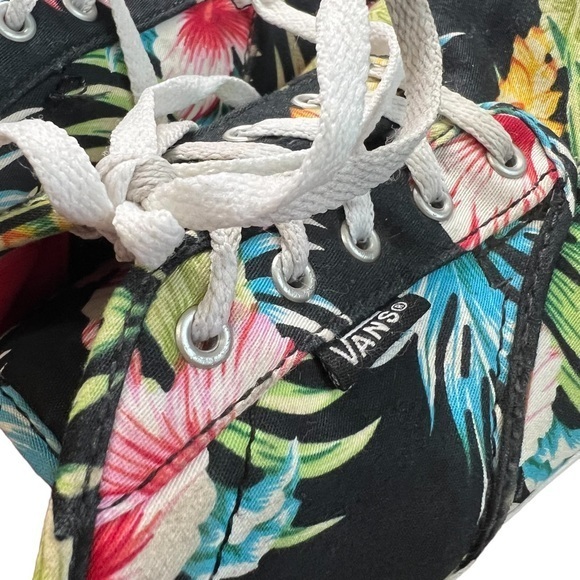 Vans Authentic Hawaiian Floral Skate Shoe Black Womens‎ Sz 10 - Picture 13 of 13